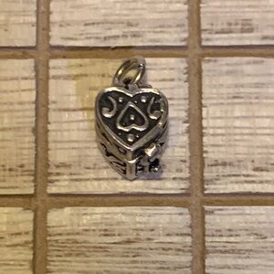 Sterling Heart Box Charm